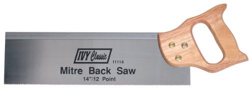 IVY Classic 11114 14 Miter Back Saw, Hardwood Handle