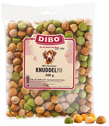 DIBO Knuddel-Mix, 500g-Beutel, Backwaren als gesunde, natürliche Ernährung für Hunde von DIBO, Hundefutter, Barf, B.A.R.F., Leckerli, Hundekekse