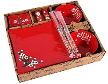 lachineuse 2381 Servicios completos, Porcelana, Rojo