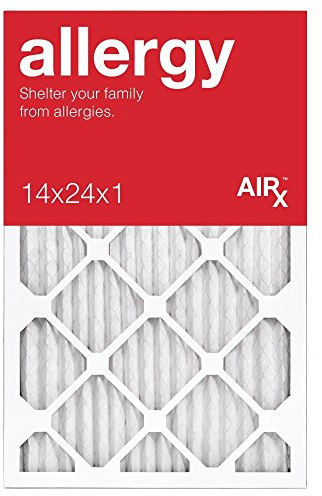 14x24x1 Furnace Filter MERV 11 PREMIUM ALLERGY Pleated Furnace Air Filter - Made in the USA - Box of 6 by AIRX FILTERS WICKED CLEAN AIR.