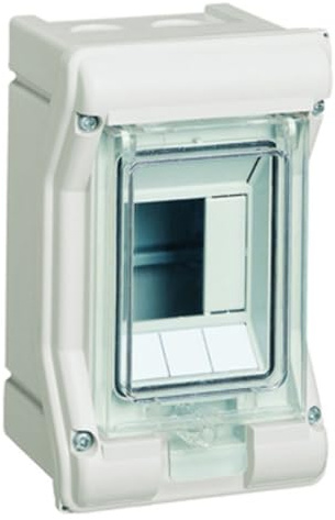 Hager VE103D VE103D Petit distributeur en saillie Nombre de rangées = 1 contenu 1 pièce