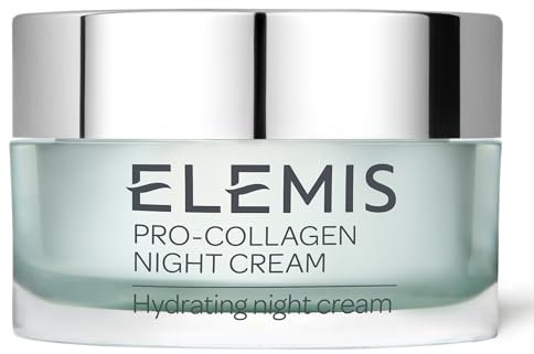 Elemis Pro-Collagen Night Cream – Anti-Aging Face Cream for Fine Lines & Wrinkles – Hydrating Overnight Moisturizer with Padina Pavonica – 50ml