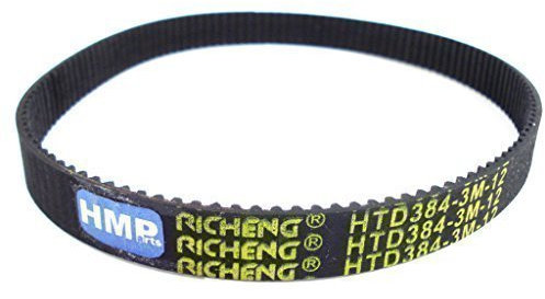 HMParts Correa Trapezoidal/Correa con gruñido Richeng HTD 384-3M-12 - E-Scooter