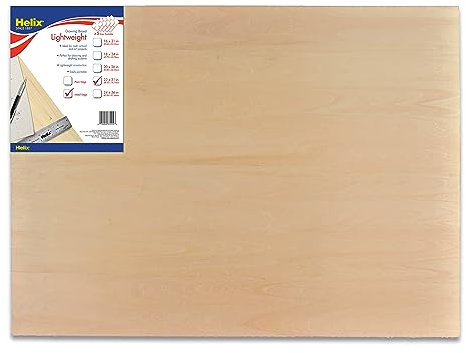 Helix 37410 Zeichenbrett aus Holz, leicht, 58 x 78 cm, Metallrand