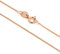 jewellerybox Rose Gold Dipped Sterling Silver Fine Diamond Cut 20 Inch Chain