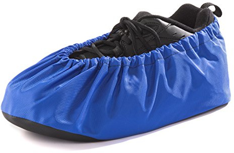 Washable Reusable Shoe and Boot Covers - Large - Royal Blue, Nonskid, Made in USA