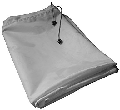 paramondo Sonnenschirm-Schutzhülle, mit Reißverschluss & Bedienstab, XL, 275 x 53/63 cm, Grau