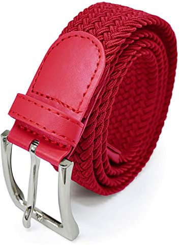 Glamexx24 Cinturón para Hombre Mujeres Unisex Trenzado Elástico Cinturón para Jeans, Ajustable y Cómodo, Ropa Casual y Formal, Disponible en Múltiples Colores