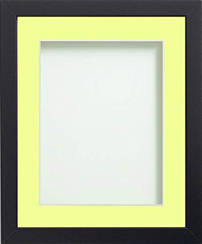 Frame Company Allington Black 10x8 Frame with Lemon Bon Bon Mount for 8x6