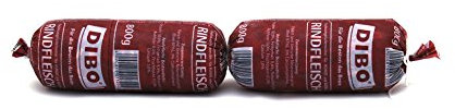DIBO Tiefkühlwurst Rind, 8 x 800g, Tiefkühlfutter, gesunde, natürliche Ernährung für Hunde, Hundefutter, Barf, B.A.R.F.