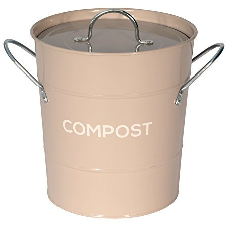 Poubelle de compost en métal pour recyclage des déchets alimentaires