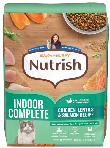 Nutrish Indoor Complete Dry Cat Food, 14 lb. Bag (Rachael Ray)