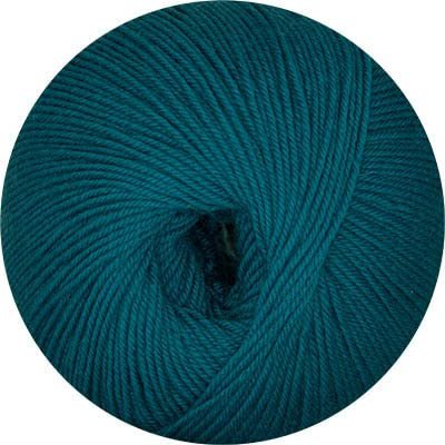 Linie 12 Street uni von Online Garne,4-fach Sockenwolle, 50 g 75% Schurwolle (Merino extrafein) 25% Polyamid, 210 m LL, superweich, 3 Maschenmarkierer zu jeder Bestellung (018 petrol)
