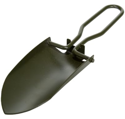 Stansport Stainless Steel Folding Shovel with Sheath - Compact - 5 - Survival Caming Outdoor Hiking Gardening Backpacking Emergency Portable