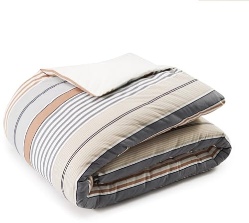 Tommy Hilfiger Bettwäsche-Garnitur Aspen Farbe Ivory Größe 200x200+2x80x80 Gestreift Bunt