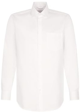 Seidensticker Camisa de Negocios para Hombre, Blanco, 40