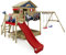 Marvel’s Spider-Man Quest Spielturm von Wickey - Klettergerüst, Kletterturm, Gartenspielgerät für Kinder - Outdoor Garten Spielplatz aus Holz mit Sandkasten