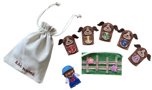 BINGO Finger Puppet Fun: Nursery Rhyme Playset for Kids, Toddlers and Preschoolers