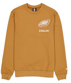 New Era Cap NFL Logo Select Crew Neck Sweater Philadelphia Eagles Light Bronze Unisex XXL