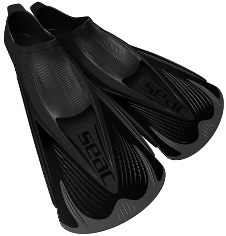Seac Speed S, Kurze Schwimmflossen für das Training im Pool und im Freiwasser , schwarz, 40/41