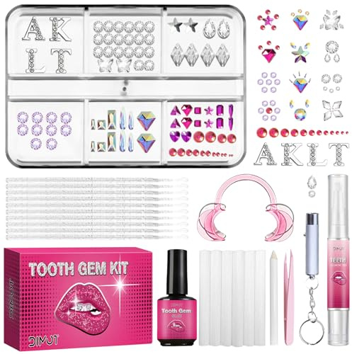 Tpyag Kit Zahnschmuck Dentaire 139 Pierres - Toe Gem Dentaire Adhésif, Strass pour Dents | DIY Décorations Brillantes pour Fêtes, Mariage, Carnaval | Bijoux Temporaire Sans Perçage