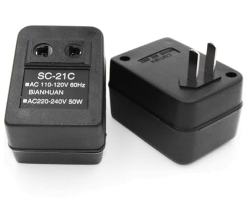 Convertidor De Voltaje De Potencia 110 V a 220 V, 5 W Adaptador De Enchufe De la UE, Convertidor Ascendente/Transformador De Vatios para Viajes, 2,56 X 1,77 X 1,57 Pulgadas