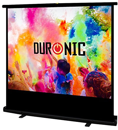 Duronic Projector Screen FPS100/43 - 100 Floor Projection Screen | School | Theatre | Cinema | Home Projector Screen (Screen: 203cm(w) X 152cm(h) Portable Freestanding - 4:3 Widescreen