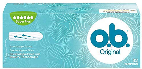 o.b. Original Tampons Super Plus, 6er Pack (6 x 32 Stück)