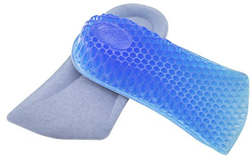 Asiv Silicone Invisibile Traspirante Altezza Aumento 3cm Solette in Gel a Nido d'Ape Solette per Donna, Uomo, Confortevole Indietro Tacco Inserire, 1 Coppia