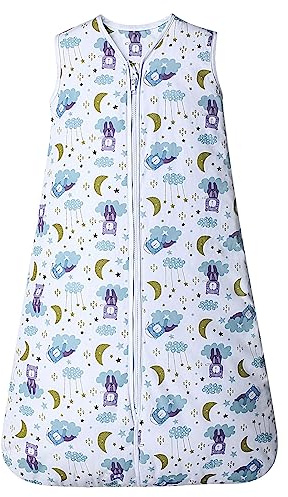 Lictin Baby Sleep Bag, 100% Cotton 1.0 Tog Baby Sleeping Bag, Sleeveless Swaddle Blanket with Adjustable Length, Baby Blanket For Newborn Boy Girl, Newborn Baby Gift, New Born Essentials 18-36M