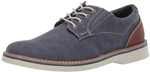 Nunn Bush Barklay Canvas Plain Toe Oxford Lace Up, Hombre, Azul Oscuro, 48.5 EU