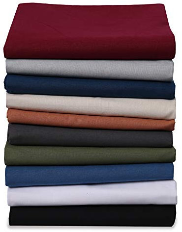 Renforce Bettlaken Haustuch aus 100% Baumwolle ohne Gummizug, Größe: 140 x 200 cm, Farbe: Khaki