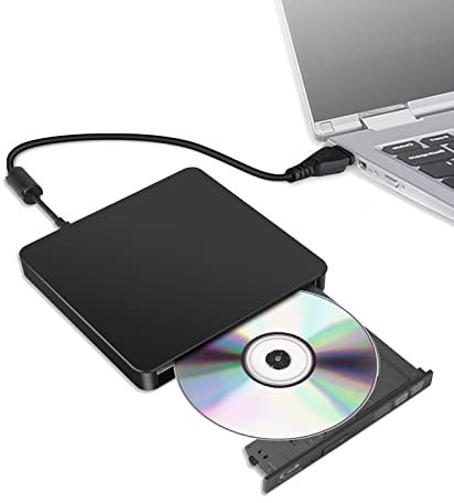 VSVABEFV Grabador de DVD Blu-ray USB 3.0 RW CD Writer BD-RE 3D BD Full Drive HD Reproductor óptico Grabador de disco portátil PC DVD quemador para Mac OS Laptop PC escritorio