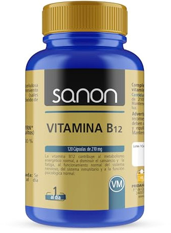 Sanon Vitamina B12 120 Cápsulas De 500 Mg
