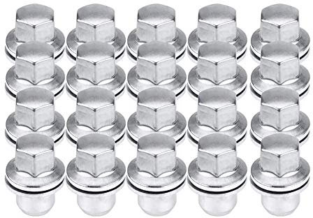 20 Tuercas de Llanta, Tuercas de Llanta de Acero Inoxidable para Automóvil, Pernos de Tuerca de Llanta para Land Rover Discovery 3 4 5 Range Rover Sport RRD500290 RRD500510