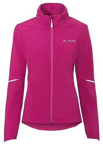 VAUDE Damen Softshelljacke Wintry Jacket IV, wärmend, winddicht, atmungsaktiv und wasserabweisend, rich pink, 40