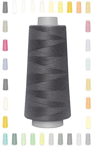 Nähmit - Gütermann Overlockgarn Toldi-Lock 2500m / Toldilock + GRATIS FARBKARTE (49-9585-steingrau)