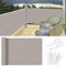 HENG FENG Balkon Sichtschutz 0.9x6m，HDPE Balkonverkleidung wetterfest, UV-Schutz, Atmungsaktiv,mit Kabelbinder,Taupe