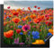KitchenYeah© Herdabdeckplatte Einteilig Küche Ceranfeld Abdeckplatte Cerankochfeld Abdeckung Induktionskochfeld Schutzmatte Blumen - Mohnblumen - Blumenfeld - Pflanzen - Frühling - 60x52 cm