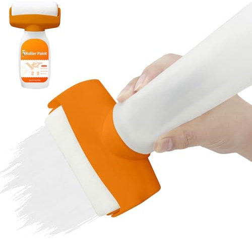 8.27x3.35x1.18 Inches 500g Water-Based Wall Repair Tool, Wall Fixing Repair Roller Brush, Odorless Water Based Small Paint Roller Water, Small Roller Water Based White Repair Paint for Dry Wall A