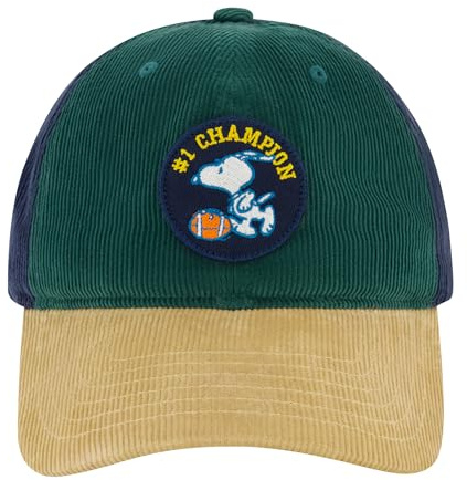 Concept One Herren Peanuts Snoopy Dad Hat, Adult Men's Cotton Baseball Cap with Curved Brim Baseballkappe, Mehrfarbig/Meereswellen (Ocean Tides), Einheitsgröße