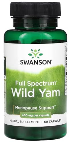 Swansons Swanson - Full Spectrum Wild Yam | Herbal Support for Women's Hormonal Health | 400mg Capsules - 60 Count