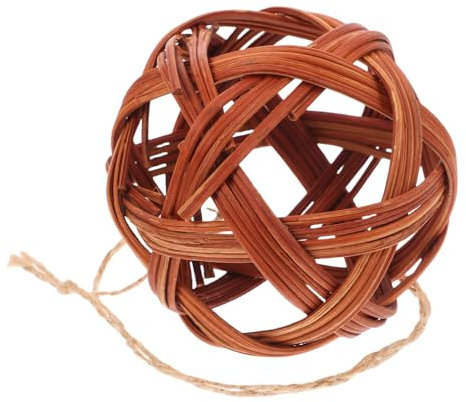 HYTROVE Willow Chew Ball Rabbit Hamster Toy Natural Watergrass Small Animal Foraging Toy Guinea Pig Cage Accessory