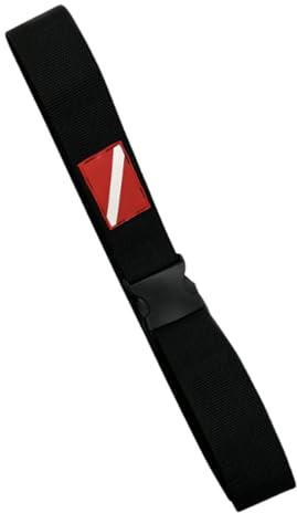 Fenteer Cinturón de Peso para Buceo de 1,3 Metros y 5 cm de Ancho. Accesorio para de Carga subacuática. Cinturón de Snorkel de fácil instalación, Amarillo