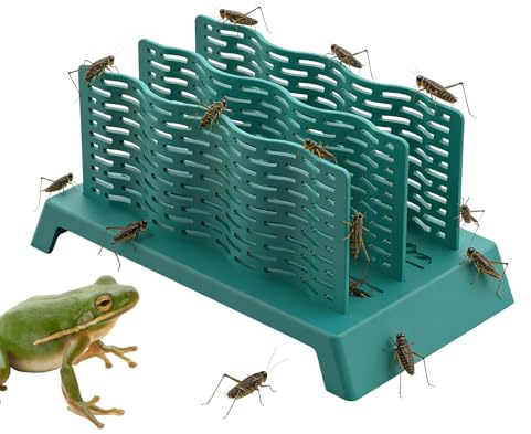Reptilskål | Flyktsäker matningslåda, skäggig drakskål – för kameleont geckogroda jakt stimulering terrarium tank