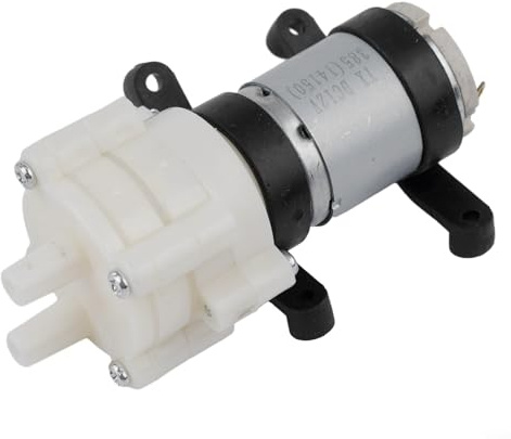 Kivivaka R385 - Bomba de diafragma CC para acuario, pecera, 6-12 V, bomba compacta de transferencia de aire y agua de bajo ruido