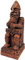 Dryad Design Thor Statue nordischer Donnergott 20,3 cm hoch – Holz-Finish, Wikingerdekoration für Zuhause oder Altar