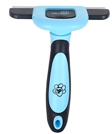 Chirpy Pets Pet Grooming Brush for Shedding, Long & Short Hair, Reduces Shedding by More Than 95%, Professional Deshedding Tool for Dog & Cat, Black