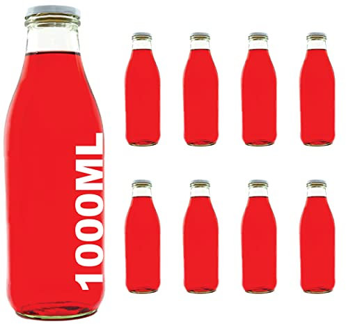 8 bouteilles en verre vides pour 1000 ml de fabrique de slkfactory