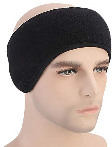VORCOOL Ohrwärmer Ohrenschützer Stirnband Ohrenwärmer Ohrenschutz für Damen Herren Kinder mit Kopfbedeckungen für Winter Yoga Laufen Skifahren Radfahren Outdoor (Schwarz)